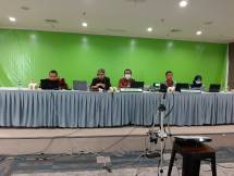 Kiri Edi Sunarto Ketua 2, Syarhil T. Alam ketua 1, Alfi Wijaya Sekretaris Umum, Cahyo Kartiko Ketua Kompartemen dan Dewi Mardalela Bendahara Umum.
