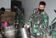 Prajurit Batalyon Perbekalan dan Peralatan 1 Marinir 