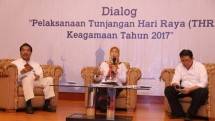 Direktur Jenderal Pembinaan Hubungan Industrial dan Jaminan Sosial Tenaga Kerja Kementerian Ketenagakerjaan Haiyani Rumondang 