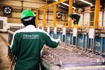 Ilustrasi aktivitas pengolahan mineral yang dilakukan oleh PT Trinitan Metals & Minerals Tbk (TMM).