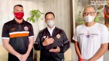 Gubernur Jakarta Anies Baswedan dan Tim Persija