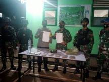Satgas Pamtas RI-PNG Yonif 131 Braja Sakti Amankan Sejumlah Narkoba