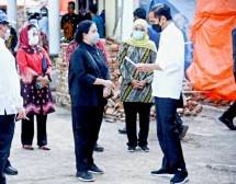 Ketua DPR Puan Maharani dan Presiden Jokowi di Malang