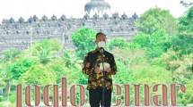Menteri Perindustrian Agus Gumiwang Kartasasmita dalam acara puncak festival Joglosemar