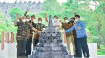 Sejumlah Menteri Kabinet Kerja dalam acara puncak festival Joglosemar