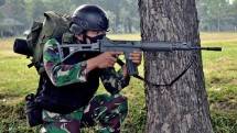  Prajurit Yonif 1 Marinir Sidoarjo Jawa Timur
