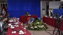 Panglima TNI Marsekal Hadi Pimpin Rapat Evaluasi PPKM Skala Mikro