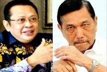 Ketua MPR Bambang Soesatyo dan Menko Luhut (foto kolase)