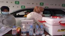 Le Minerale Sukseskan Vaksinasi Drive Thru