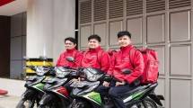 Para kurir Lion Parcel siap distribusi paket pelanggan