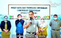Gubernur Jakarta Anies Baswedan dan Dirut Telkom