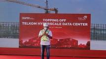 Dahsyat, Topping-off Telkom HDC Pusat Data Terbesar Bertaraf Internasional di Indonesia