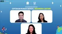 Kevin Stefano, Head of Homecare Ecommerce Unilever Indonesia, Putri Lukman, Head of FMCG Shopee Indonesia dan Agni Pratistha, Pegiat Eco-Lifestyle