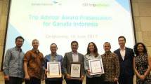 Garuda Indonesia Terima Penghargaan 'TripAdvisor Travellers Choice Awards'