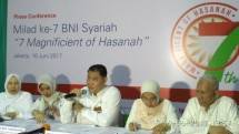 Suasana Konferensi Pers Milad Ketujuh BNI Syariah di Masjid Agung Al Azhar Kebayoran, Jumat (16/6/2017) Foto (Fadli Industry.co.id)