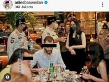Gubernur Anies Sidak resto di Senopati dan Kemang (foto Instagram Aniesbaswedan)