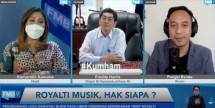 Diskusi Media (Dismed) Forum Merdeka Barat 9 (FMB9) yang digelar secara virtual bertajuk &ldquo;Royalti Musik, Hak Siapa? pada Senin (21/6/2021). 