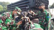  Jelang Armada Jaya XXXIX TA, Yonroket 1 Mar Laksanakan Kalibrasi Roket MLRS 70 Vampire