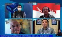 Diskusi Media (Dismed) Forum Merdeka Barat 9 (FMB 9) yang digelar secara virtual bertajuk "Berantas Narkoba Masuk Desa,&rdquo;Sabtu (26/6/2021). 