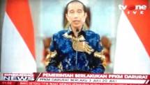 Bapak Ibu Tolong Catat! Jokowi: Saya Putuskan PPKM Darurat Jawa-Bali Berlaku Mulai (Sabtu) 3 Juli 2021