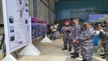 KASAL Yudo Didampingi Dankormar Resmikan Menara Tinjau dan Sasaran BTK Pislatpur TNI AL Dabosingkep
