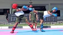  Prajurit Batalyon Infanteri 3 Marinir Sidoarjo Latihan Tarung Bebas