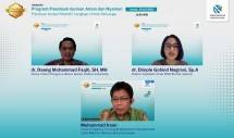Ketua Umum PB Ikatan Dokter Indonesia dr. Daeng M. Faqih SH, MH dan Dokter Spesialis Anak RSIA Bunda Jakarta dr. Dimple Gobind Nagrani, Sp. A, dengan moderator Head of Agency Training & Manpower Development PT Tokio Marine Life Insurance Indonesia, Muhammad Irsan. 