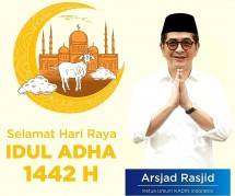 Ketum Kadin Arsyad Rasjid:&nbsp;Iduladha Jadi Momentum Gotong Royong Bantu Sesama 