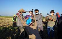 Menteri Pertanian Syahrul Yasin Limpo bersama petani
