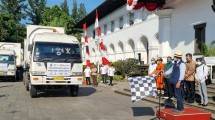 Plt Dirjen Industri Agro Kemenperin Putu Juli Ardika bersama Gubernur Jawa Barat Ridwan Kamil menghadiri acara Jabar Punya Informasi (Japri) Vol. 79 yang bertajuk &ldquo;Jabar-Indonesia 1 Nafas&rdquo; di pelataran parkir Gedung Sate, Bandung