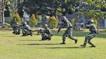 Prajurit Yonif 5 Marinir Surabaya