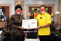 Ketua MPR Bambang Soesatyo dan Atta Halilintar