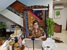 Wakil Ketua MPR RI, Lestari Moerdijat saat membuka diskusi daring bertema Kesetaraan Gender Sebagai Bagian dari Cita-Cita Pembangunan Berkelanjutan, yang digelar oleh Forum Diskusi Denpasar 12, Rabu (4/8).