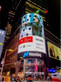 16 Brand Fesyen Indonesia Terpampang di Videotron Times Square, New York, Amerika Serikat pada Selasa (17/8/2021).