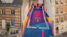 Lapangan Basket ini Membuat Kota Paris Semakin Berwarna