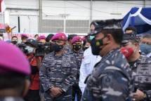 Dankormar Mayjen Mar Suhartono Bersama KASAL Laksamana Yudo Tinjau Rumah Oksigen Gotong Royong