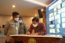 kegiatan Penandatanganan Kerja sama PT RNI dengan Kementerian Pertanian.(26/8/2021) 