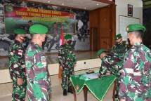 Danrem Merauke Brigjen TNI Bangun Nawoko Pimpin Acara Tradisi Korps dan Sertijab Kasi Intel Kasrem 174/ATW