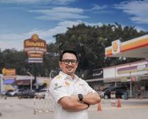 Gober Pramono, mitra bisnis Shell yang berinisiatif mengembangkan bisnis SPBU Shell Soewarna di kawasan bandara Soekarno Hatta. (Foto: Humas PT Shell Indonesia)