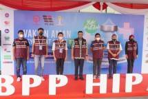 Gubernur DKI Jakarta Anies Baswedan dan pengurus DPP HIPMI