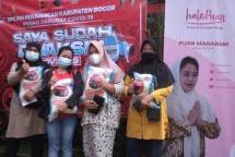 1.000 Warga Bogor Terima Vaksinasi dari Kolaborasi Halo Puan dan DPC PDI Perjungan