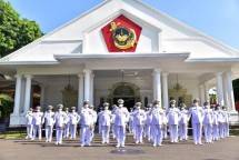 Korps Marinir Gelar Upacara HUT ke 76 TNI Angkatan Lut
