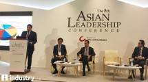 Menteri Perindustrian Airlangga Hartarto saat menjadi pembicara pada The 8th Asian Leadership Conference 
