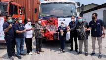 PT Perusahaan Perdagangan Indonesia (Persero) (PPI) melakukan pelepasan ekspor kopi ke Mesir sebanyak 100 ton, dengan jumlah per bulannya sebanyak 200 ton, di Bandar Lampung pada (10/09/2021). 