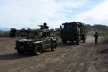 Baterai Armed Marinir dan Baterai Arhanud Marinir Laksanakan Pindah Stelling Dalam Latihan Satuan Lanjutan