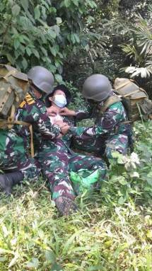 Prajurit Rumah Sakit Marinir Cilandak Laksanakan Latihan Fungsi Kesehatan