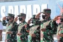 Panglima TNI Didampingi Pangdam XVII/Cenderawasih Tinjau Pengamanan PON XX