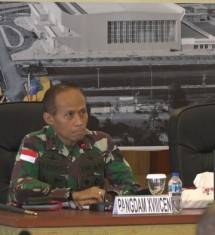 Pangdam XVII Cenderawasih Mayjen TNI Ignatius Yogo Triyono Pimpin Rakor Wilayah Dalam Rangka Kunker Presiden Jokowi