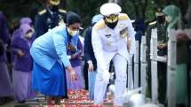 KASAL Laksamana Yudo Dampingi Panglima Marsekal Hadi Ziarah Nasional Peringkati HUT ke 76 TNI