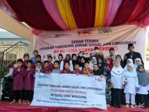 Hutama Karya Peduli Donasi Bantuan infrastruktur Tanggung Jawab Sosial Lingkungan